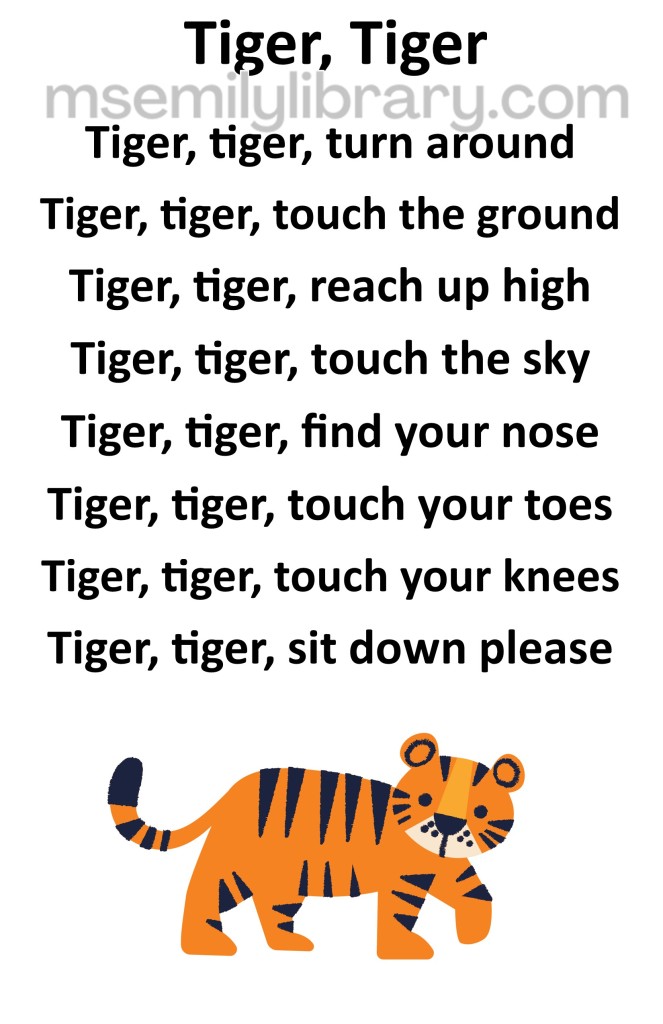 tiger, tiger thumbnail, with a graphic of a cartoon tiger. click the image to download a non-branded PDF