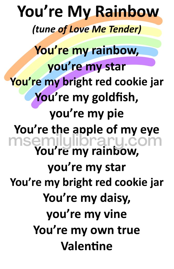 you're my rainbow thumbnail, with a graphic of a rainbow in the background. click the image to download a non-branded PDF