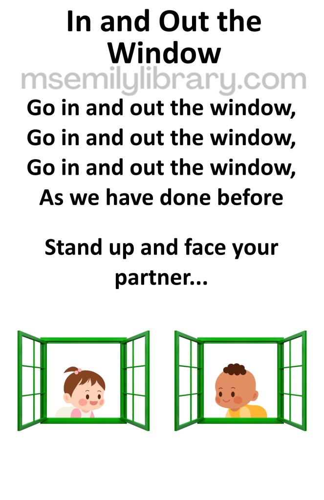 In and out the window thumbnail, with a graphic of two toddlers peering out of opposite windows at each other. click the image to download a non-branded PDF