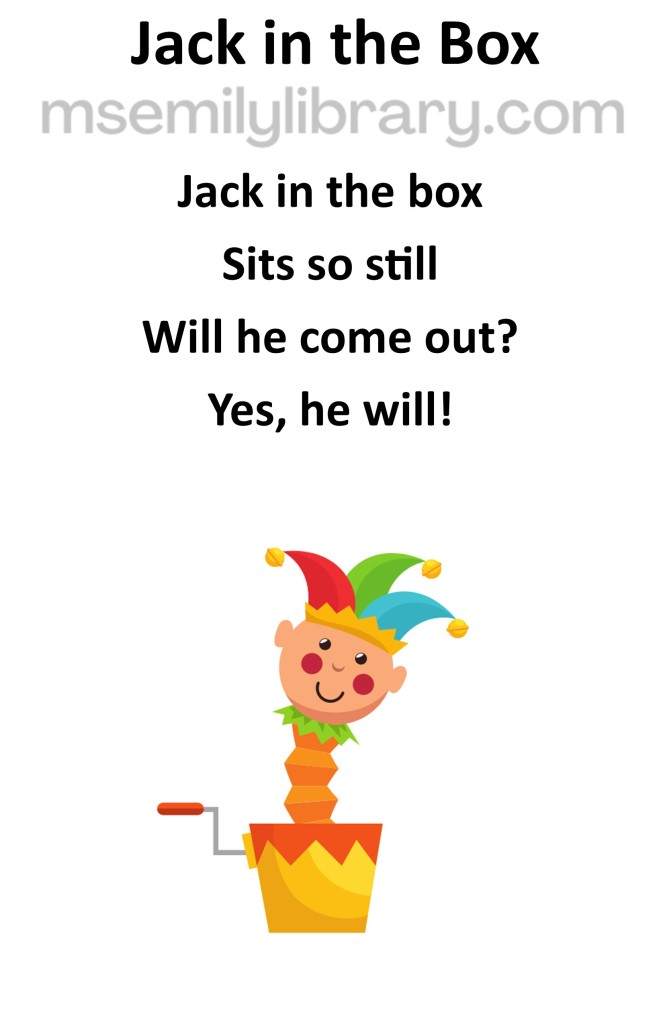 jack in the box thumbnail, with a graphic of a jack in the box with a colorful jester head popped out of it. click the image to download a non-branded PDF