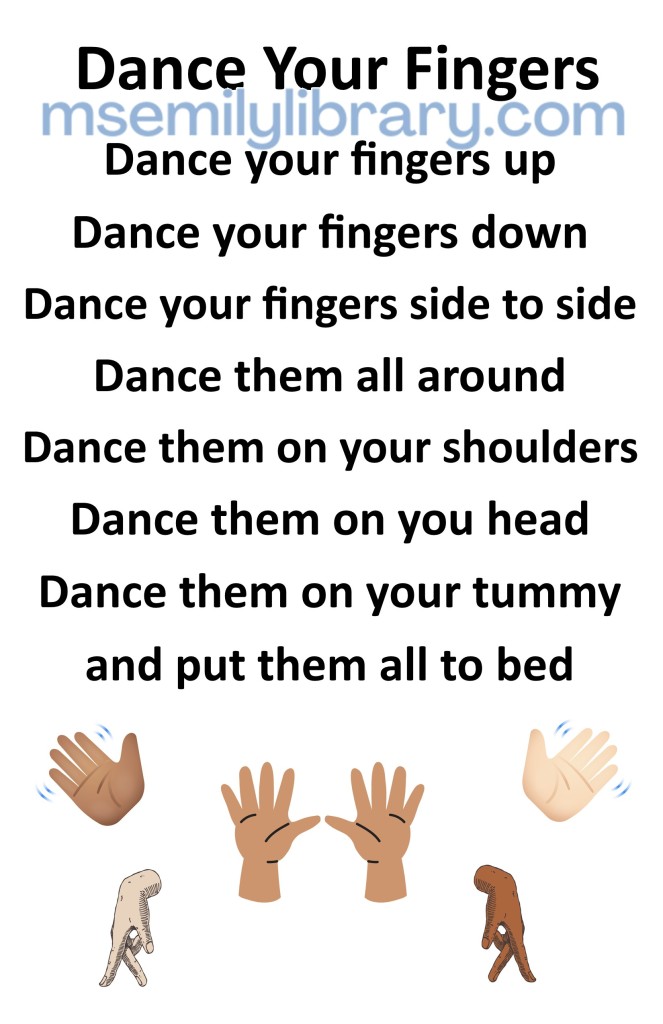 dance your fingers thumbnail, with a graphic of hands with diverse skin tones walking and waving. click the image to download a non-branded PDF