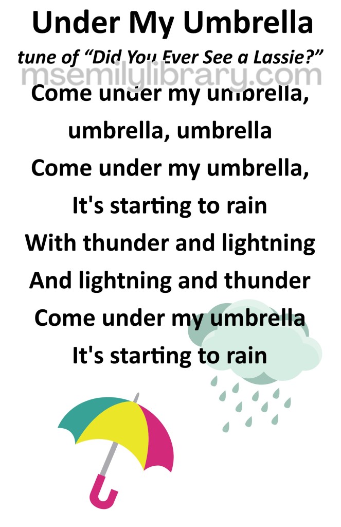 Under my umbrella thumbnail, with a graphic of a cloud with raindrops and a multicolored umbrella. click the image to download a non-branded PDF
